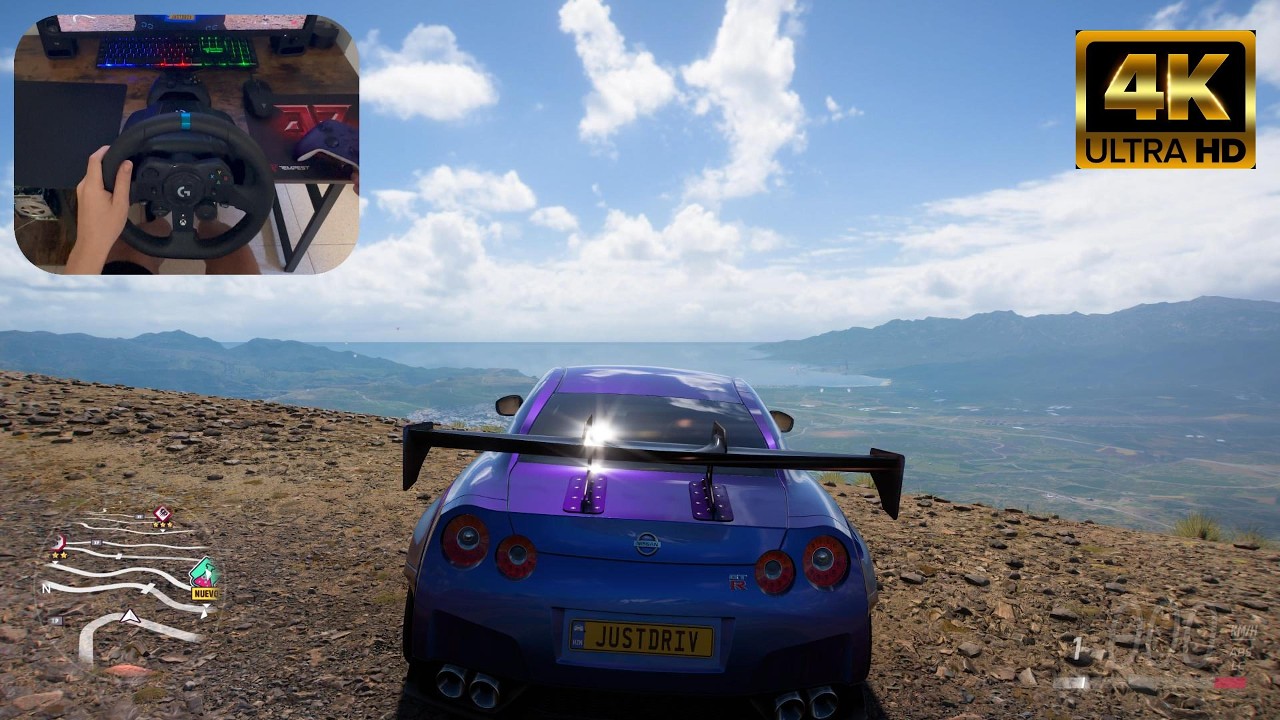 Nissan GT‑R R35 Drift Build Realista  Sim Racing + Derrapes en Forza Horizon 5 Logitech G 923