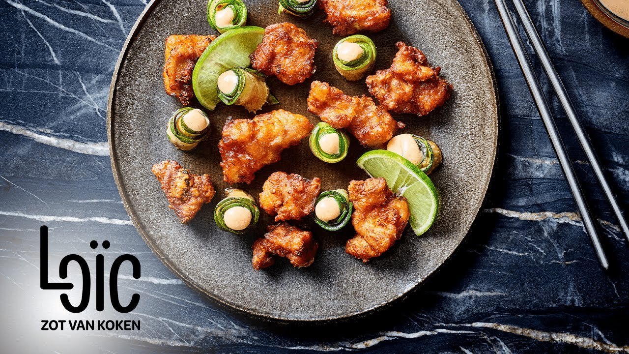 Japanse karaage en gemarineerde courgettes | Loïc Zot van koken afl. 29