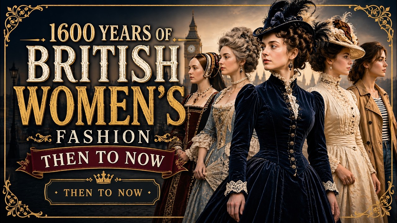 1600 Years of British Women's Fashion (Then to Now)