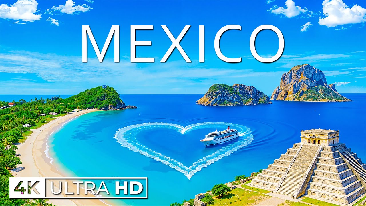[4K] Мексика 2026 🇲🇽 | Карибское побережье, чудеса майя и дип-хаус.