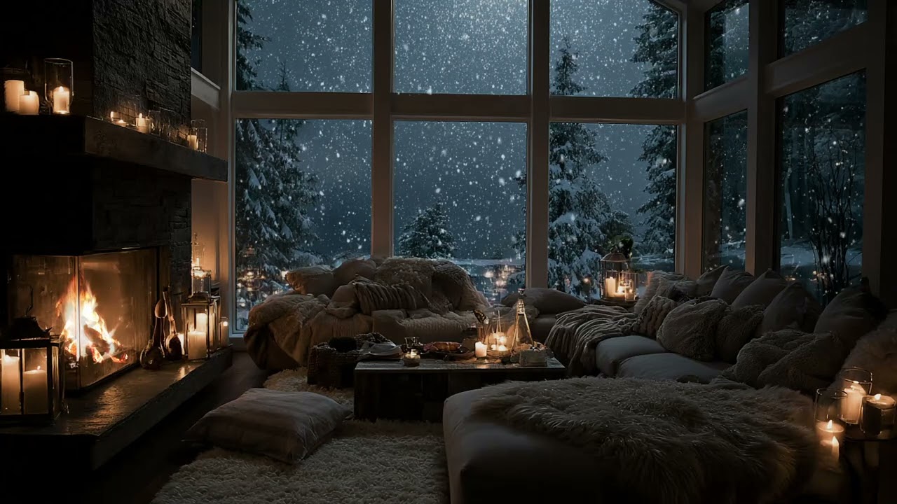 Cozy Piano Fireplace Ambience 🎹🔥 Warm Music for Sleep, Study & Deep Relaxation