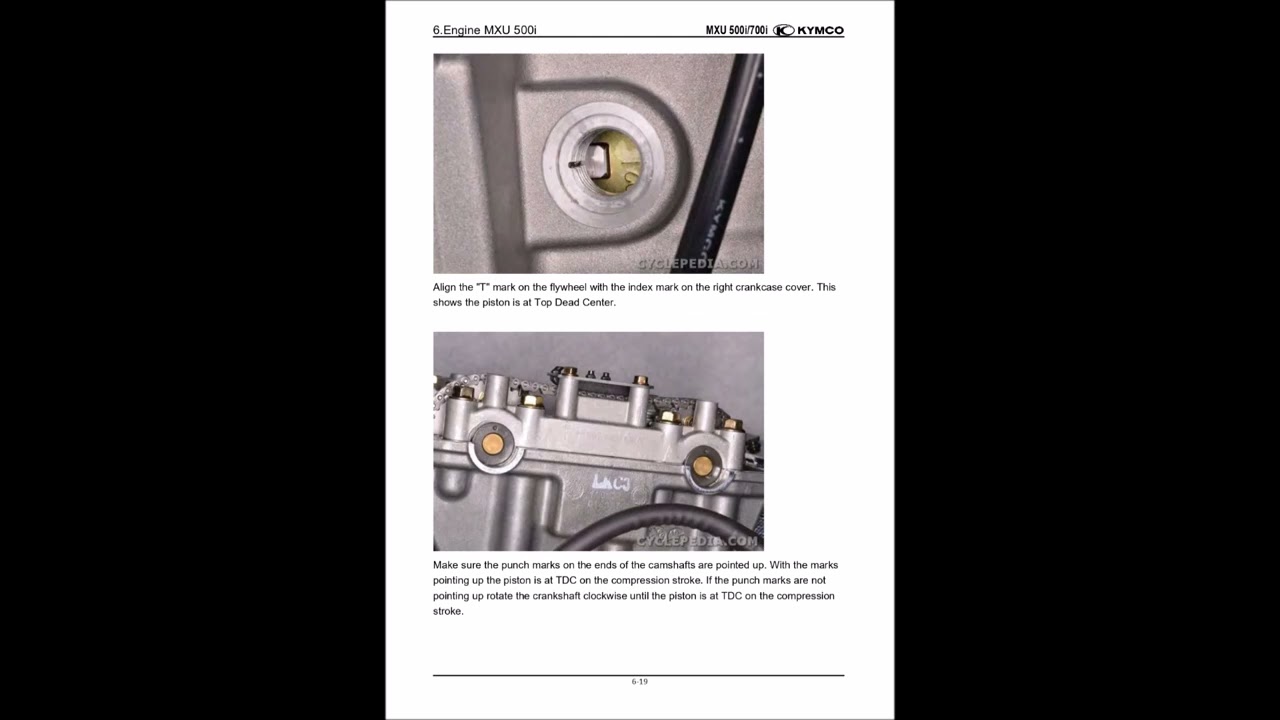 Manuel atelier Kymco MXU 500i et MXU 700i 3eme partie