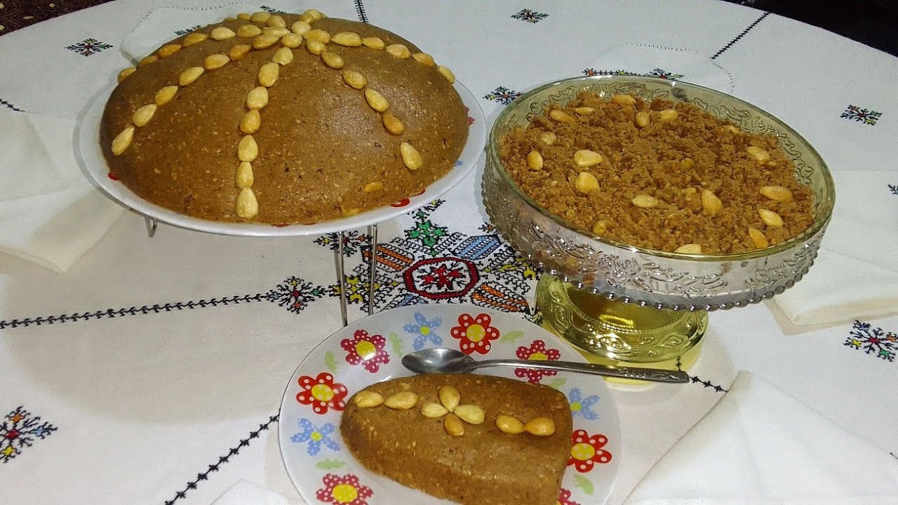 زميتة معلكة بدون دقيق ابيض حلوة بدون سكر صحية 100/100 و المداق روعة😋