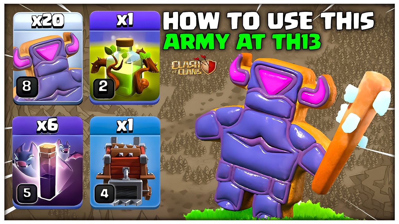 Как использовать новую стратегию атаки печенья Th13 | Clash of Clans