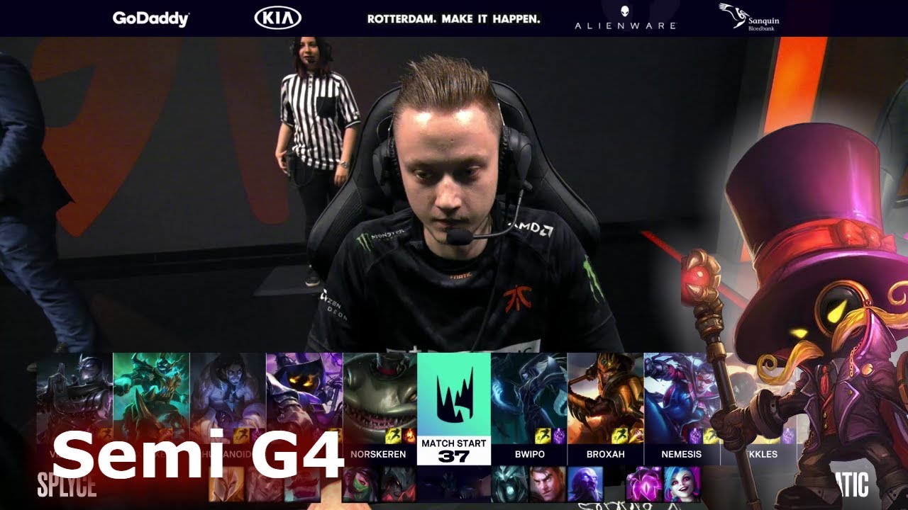 Fnatic vs Splyce - Game 4 | Semi Finals S9 LEC Spring 2019 | FNC vs SPY G4