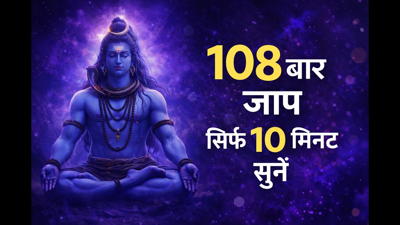 ॐ नमः शिवाय जाप | Om Namah Shivay Chanting 108 Times | Peaceful Meditation Mantra