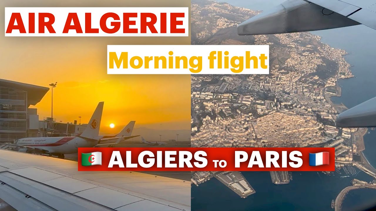 Алжир ✈ Париж на рассвете — Boeing 737‑800 Эр Альжери | Обзор полёта | AIR ALGERIE 🇩🇿 ➡️🇫🇷