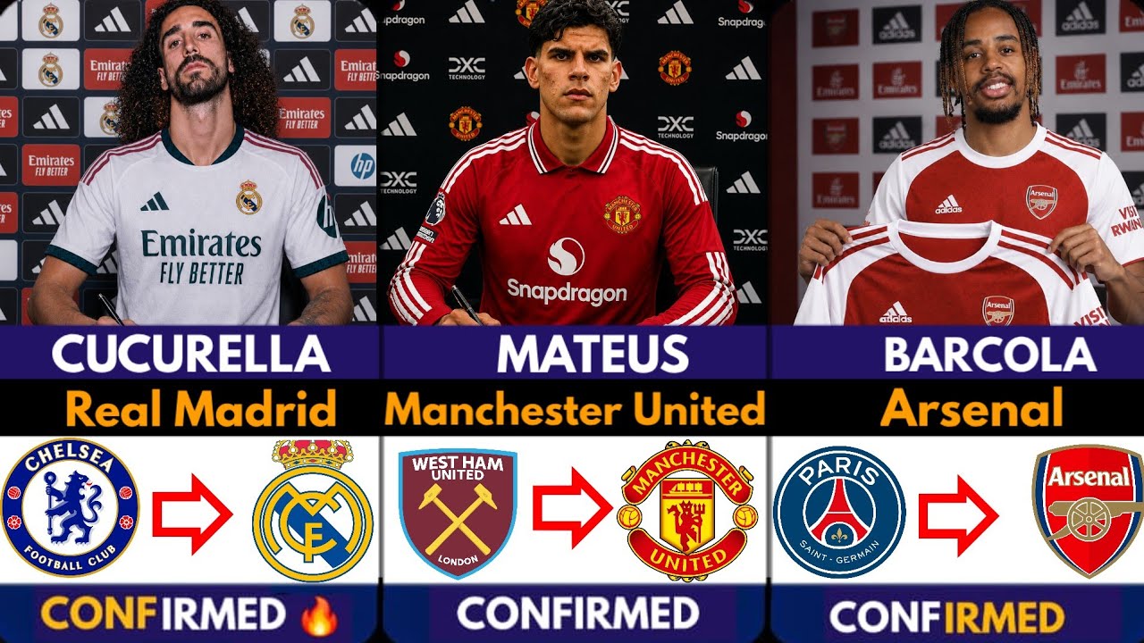 🚨ПОСЛЕДНИЕ ПОДТВЕРЖДЕННЫЕ ТРАНСФЕРНЫЕ НОВОСТИ И СЛУХИ 2026 | Mateus 🔥 Cucurella ⌛️, Barcola ✅️