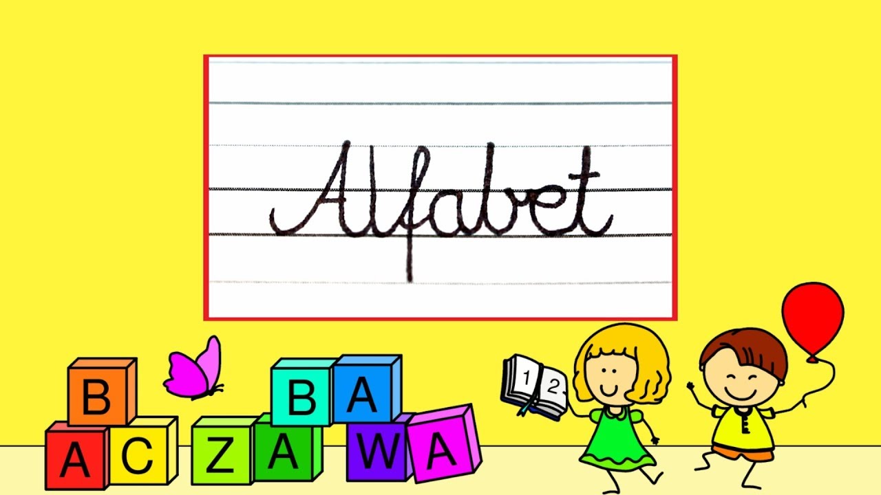 Nauka pisania polskich liter dla dzieci alfabet - film edukacyjny 2020 lekcja po polsku