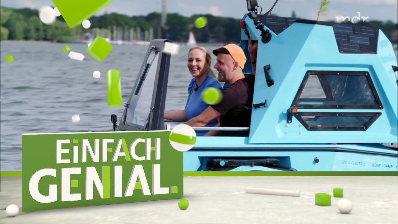 AMPHIBIENFAHRZEUG, Straße als LADESTATION, lenkbares EXTRARAD für ROLLSTUHL | MDR | Einfach genial
