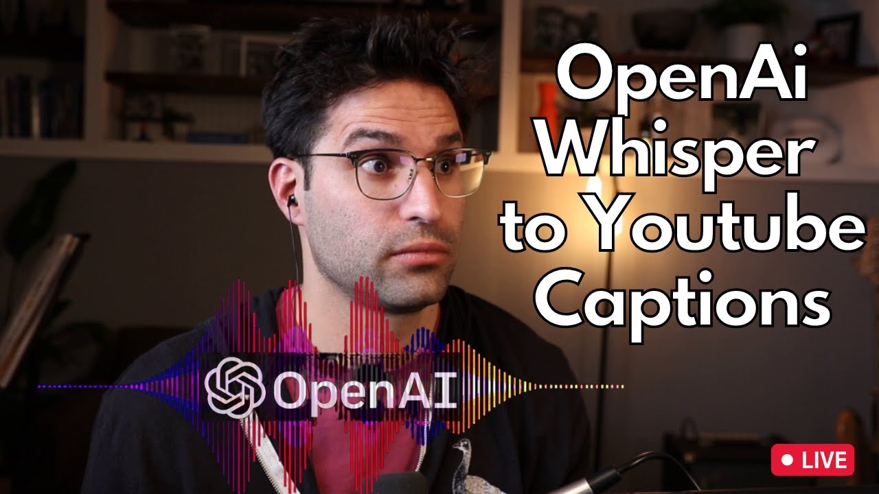 Using OpenAI Whisper to Generate Youtube Captions [LIVE CODING]
