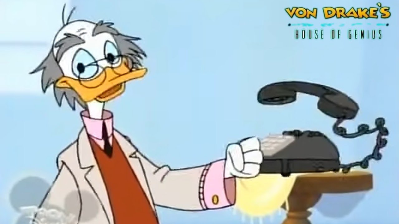 Ludwig Von Drake's House of Genius: Teledinger 1999 Disney Cartoon Short Film | Animation Review