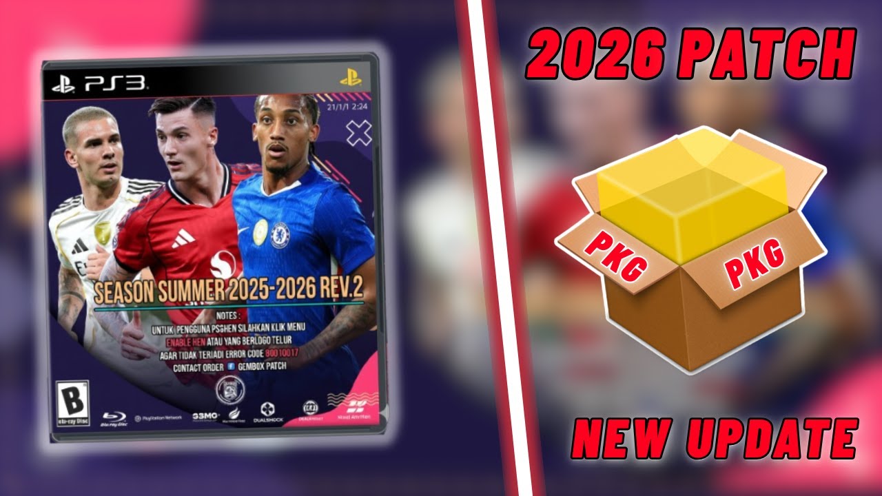 Патч для PS3 PES 2026 – GEMBOX Edition Rev2 | Полная загрузка PKG!