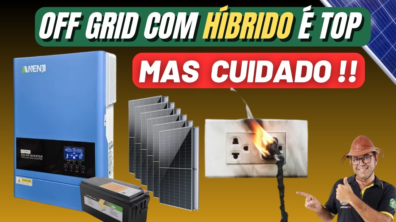 NÃO TOQUE FOGO NA CASA Usando o inversor OFF GRID híbrido dessa forma ! Bypass potência máxima?
