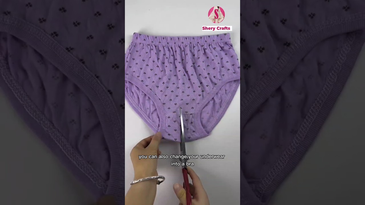 you can also change your underwear into a bra #sewing #shorts