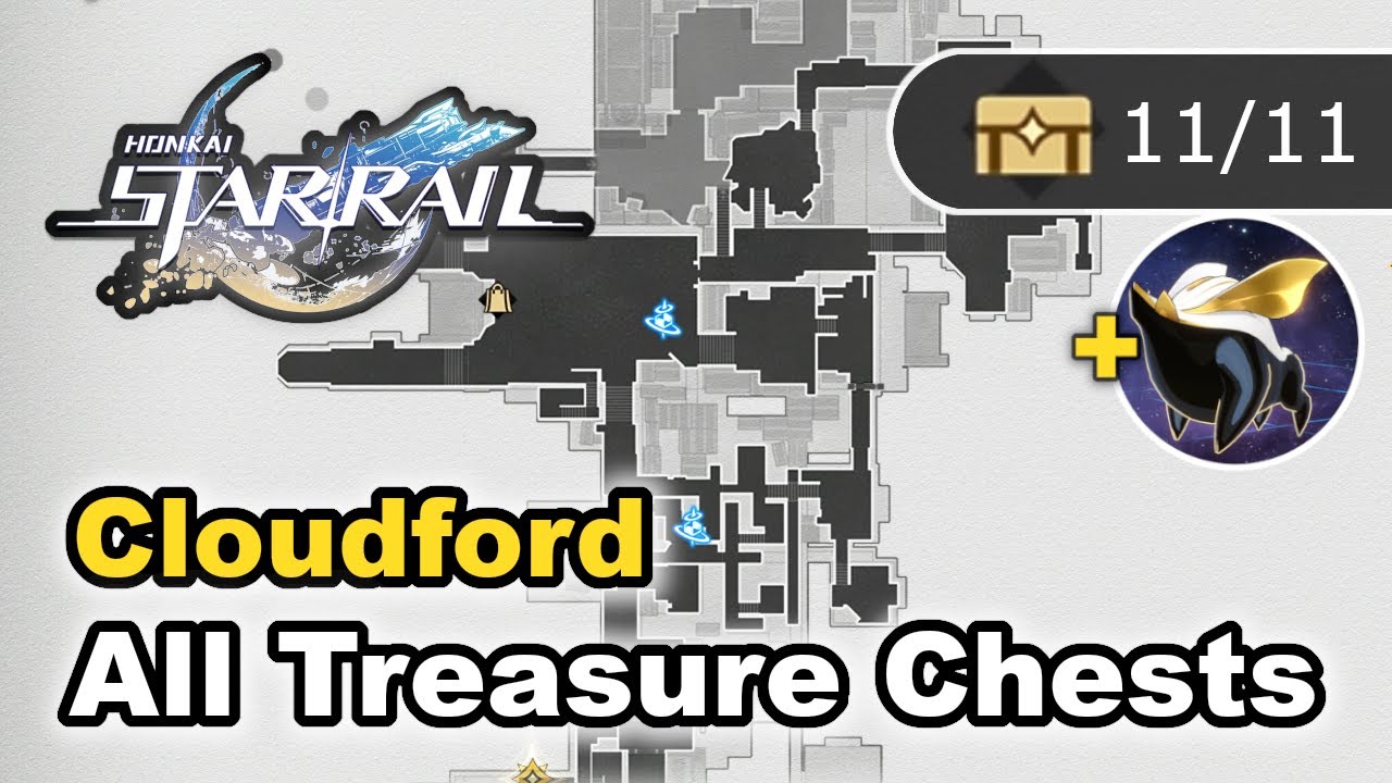 Cloudford - All Treasure Chest Locations (Chests & Warp Trotter) - Honkai Star Rail