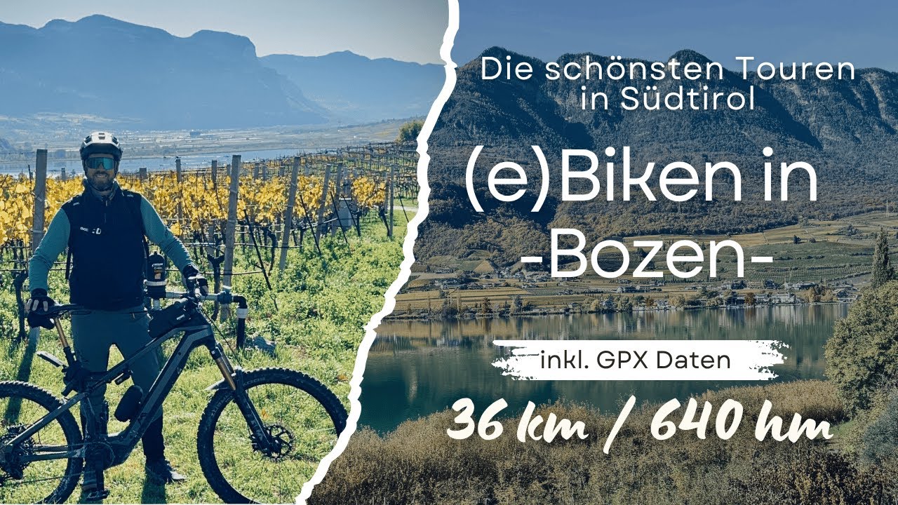 Die schönste E-Bike Tour rund um Bozen. Herbstliche Radtour in Südtirol.