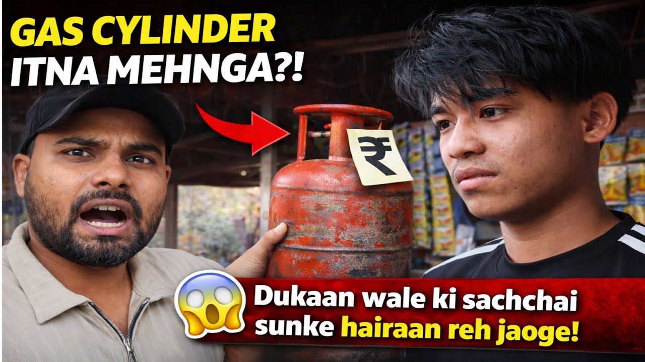 Day 61/100 | Gas cylinder itna mehnga mil rha hai😓 ki aap jaan ke dhang reh jaoge 😱😨