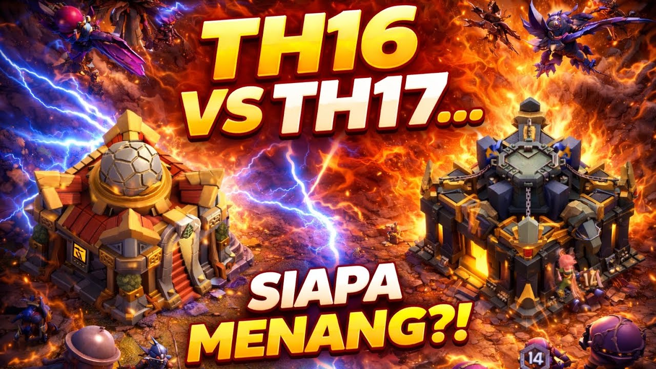TH16 VS TH17… SIAPA MENANG?! 😱 Adu Kuat Meta Terbaru