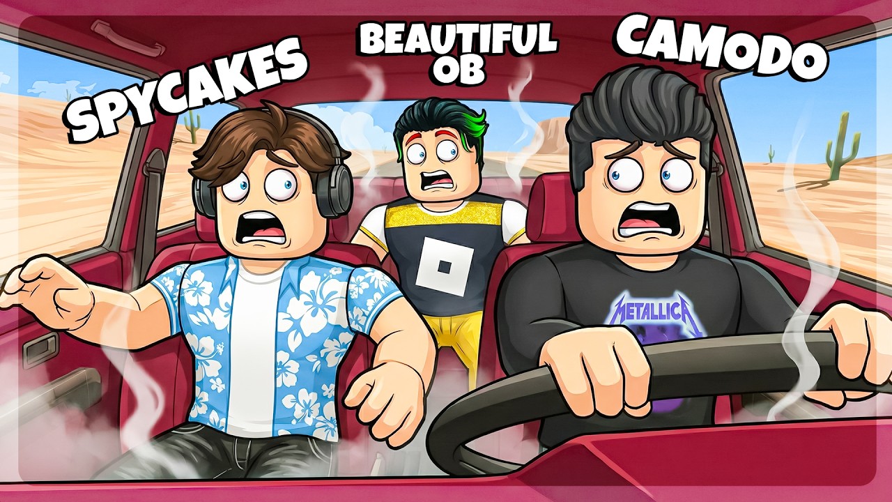 Riding With My Friends in ROBLOX A DESRT Was INSANE