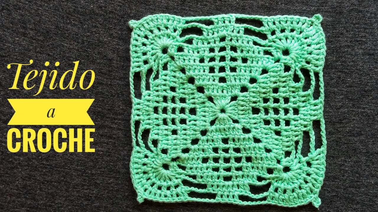 Cuadrado a Crochet(Tutorial)Granny Square Croché-Granny Square Tutorial-Crochet Tutorial