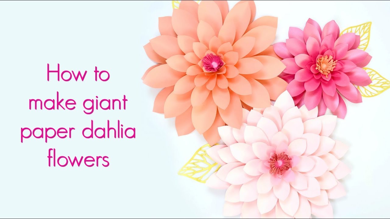 Giant Paper Dahlia Flower Tutorial - Emma Style