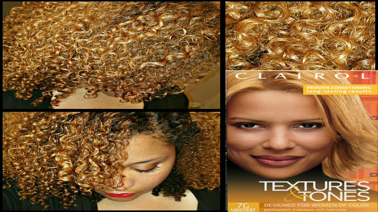 Coloring My Natural Hair w/ @ClairolColor Textures & Tones Lightest Blonde