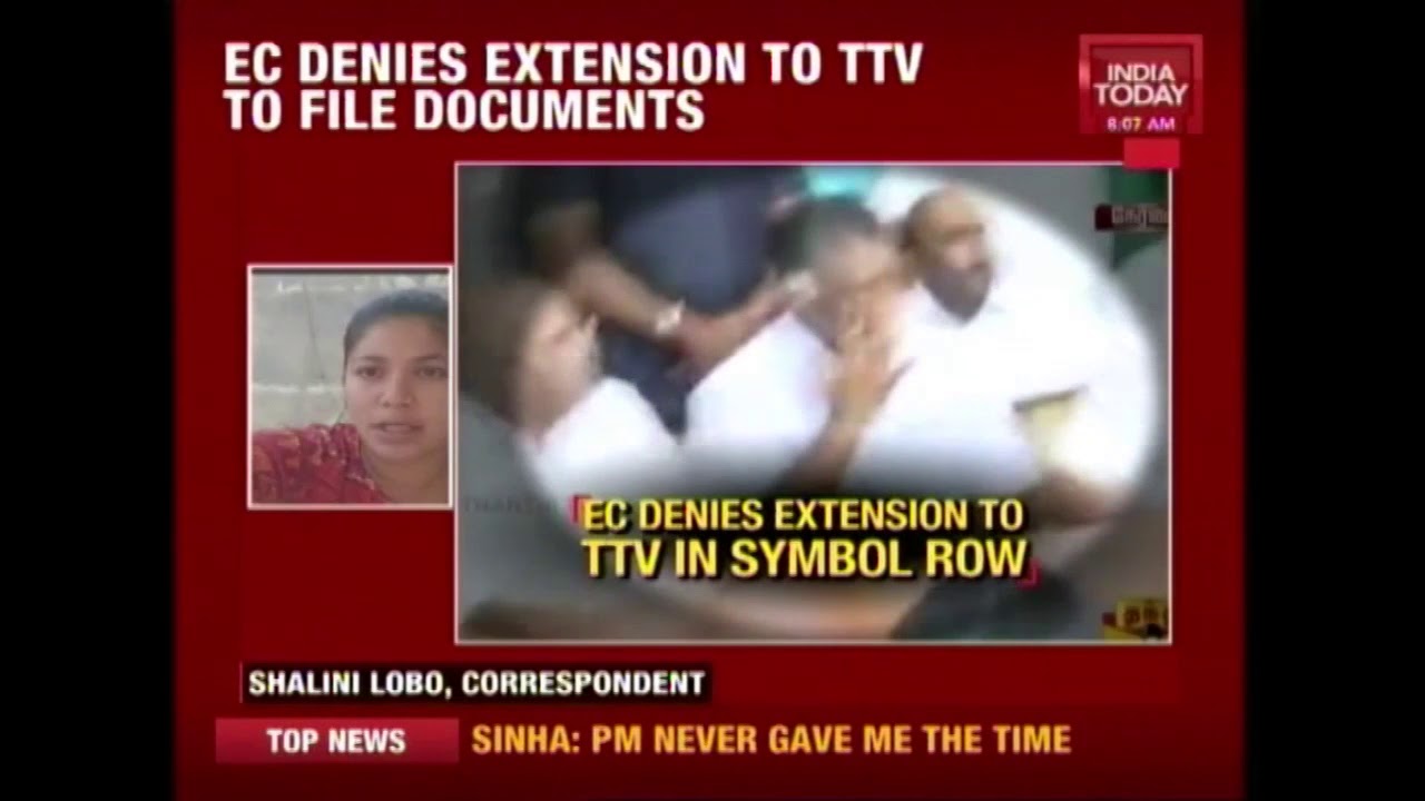 First Up: AIADMK Symbol Row
