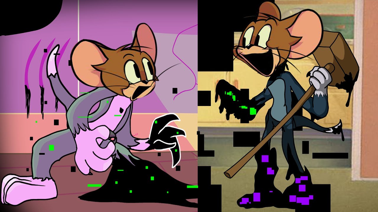 FNF Mouse Chase But Corrupted Tom VS Jerry Sing It | FNF Mouse Chase Cover - Friday Night Funkin'
