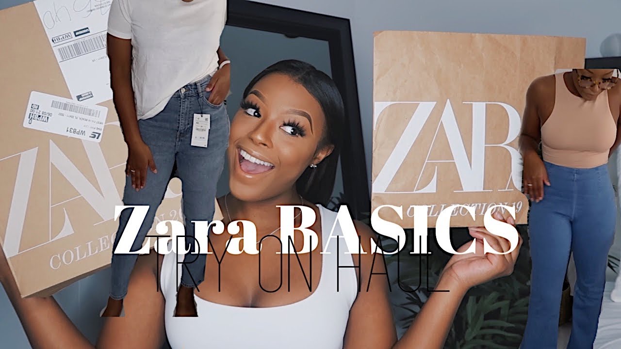 Zara BASICS Try-on HAUL ♡
