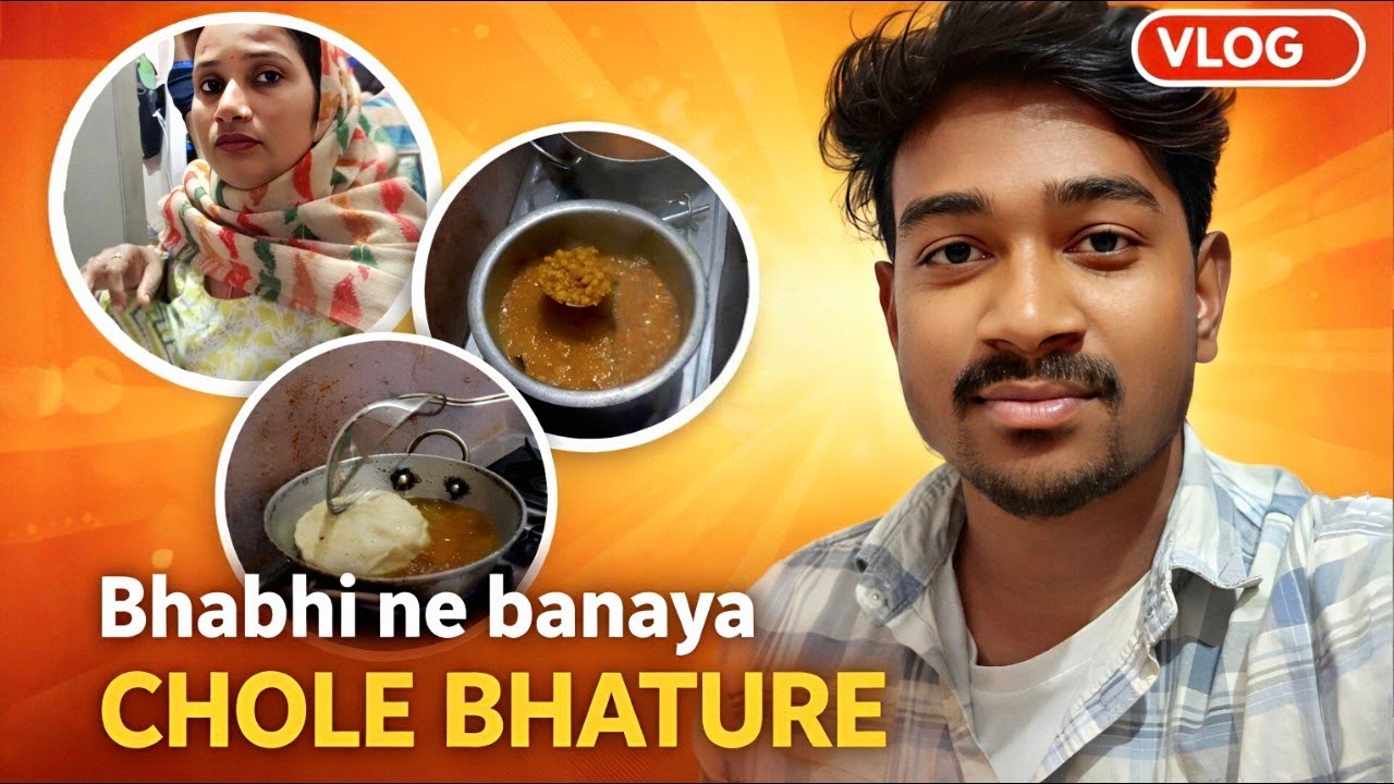 Bhabhi Ne Banaya Chole Bhature | Home Style Chole Bhature Recipe Vlog