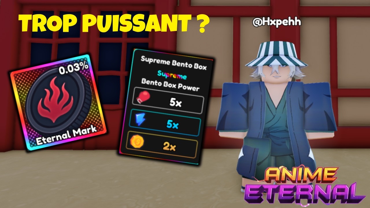 Mon perso est devenu TROP PUISSANT sur Anime Eternal (Roblox)