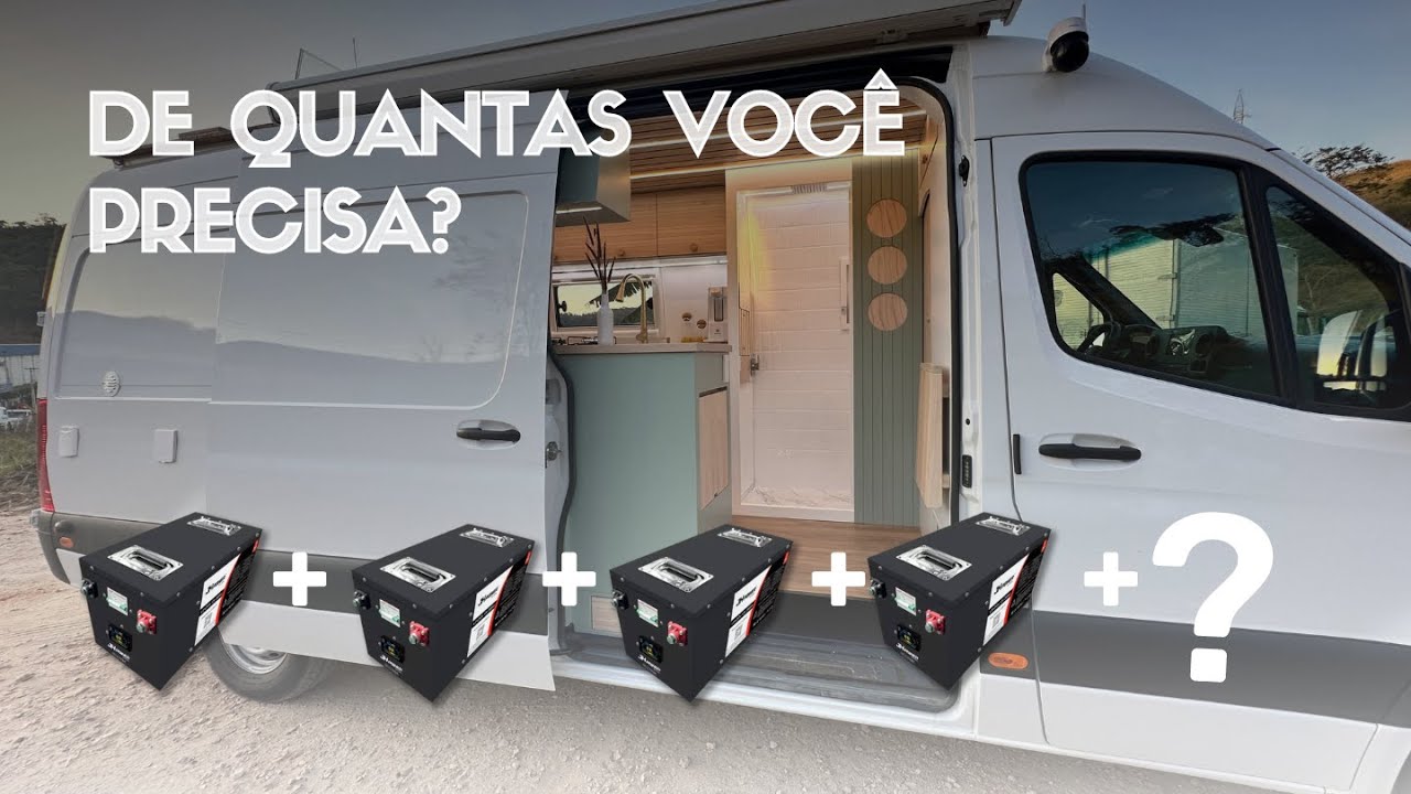 QUANTAS BATERIAS DE LÍTIO PRECISO TER NO MEU MOTORHOME?