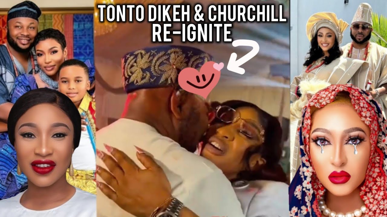 TONTO DIKEH AND EX HUSBAND REKINDLE LOVE WITH A TIGHT HUG & KISS 💋 || ROSY MUERER CRY