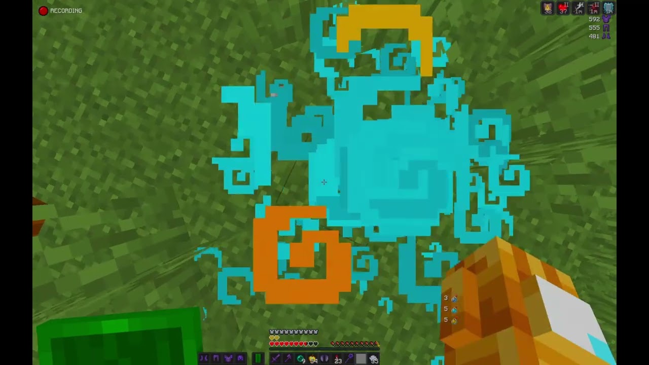 playing mace pvp in minecraft.