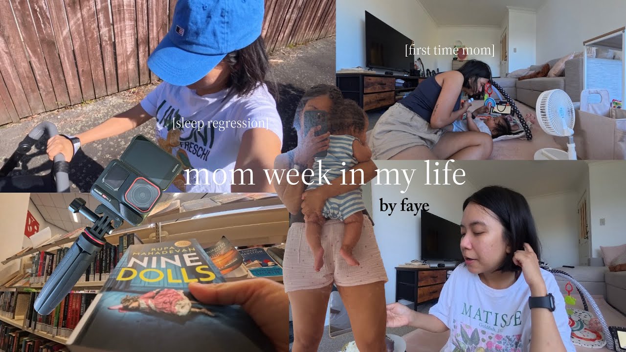 MOM WEEK IN THE LIFE 👶🏽 bottle refusal, 4 month sleep regression, insta360 ace pro 2, thrift haul