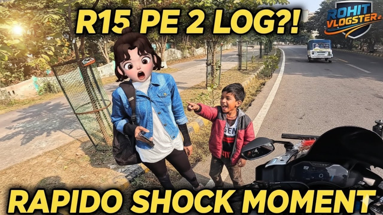 Rapido Girl SHOCK 😱 R15 Bike Dekhkar | Baccha Zid Pe Ad Gaya | Real Reaction
