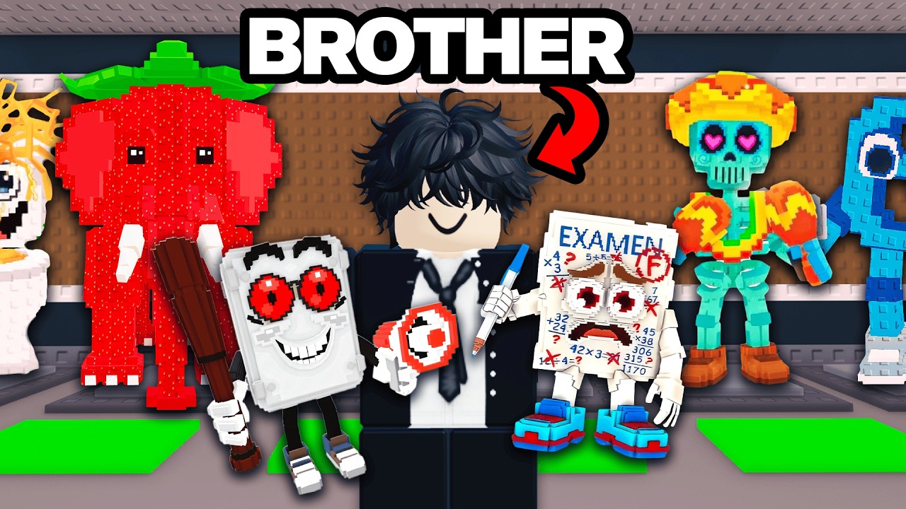 I Upgraded My LITTLE BROTHERS Steal A Brainrot Account