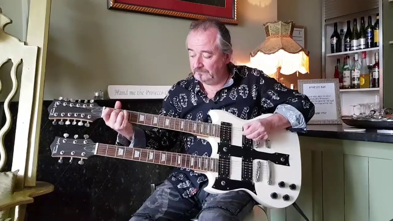 Guitar Files #44  Double Neck Gibson Copy- Riverside! Played live by Adrian Withers.