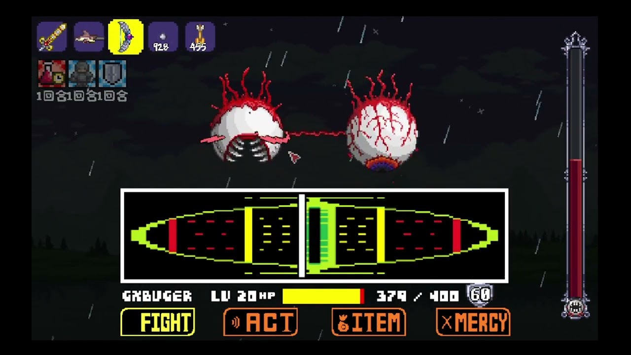 [Undertale x Terraria]Fangame Terraria The Twins Fight