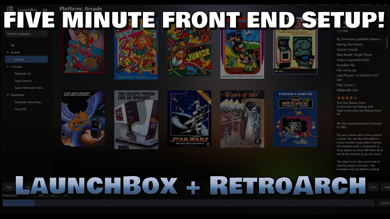 RetroArch + LaunchBox Integration = 5 Minute Front End Emulation Setup!