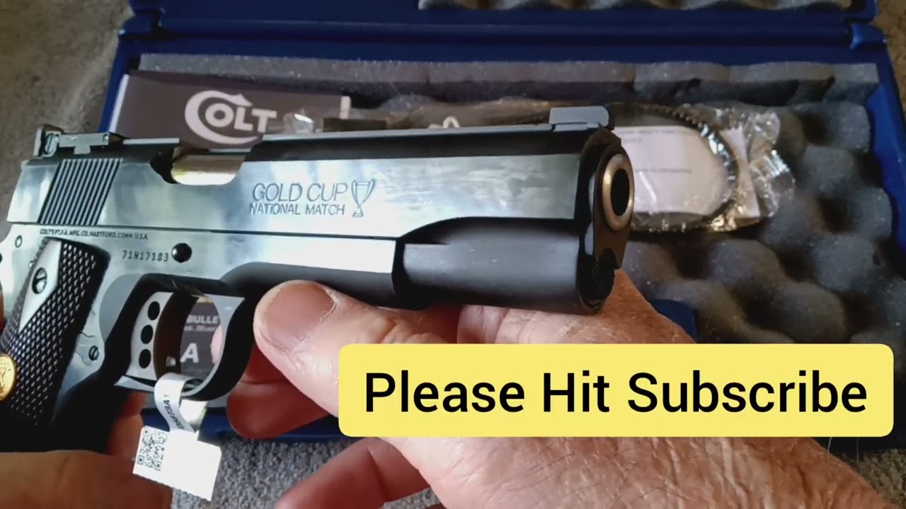 Unboxing & First Look at my Colt 38 Super O5873A1 National Match Gold Cup