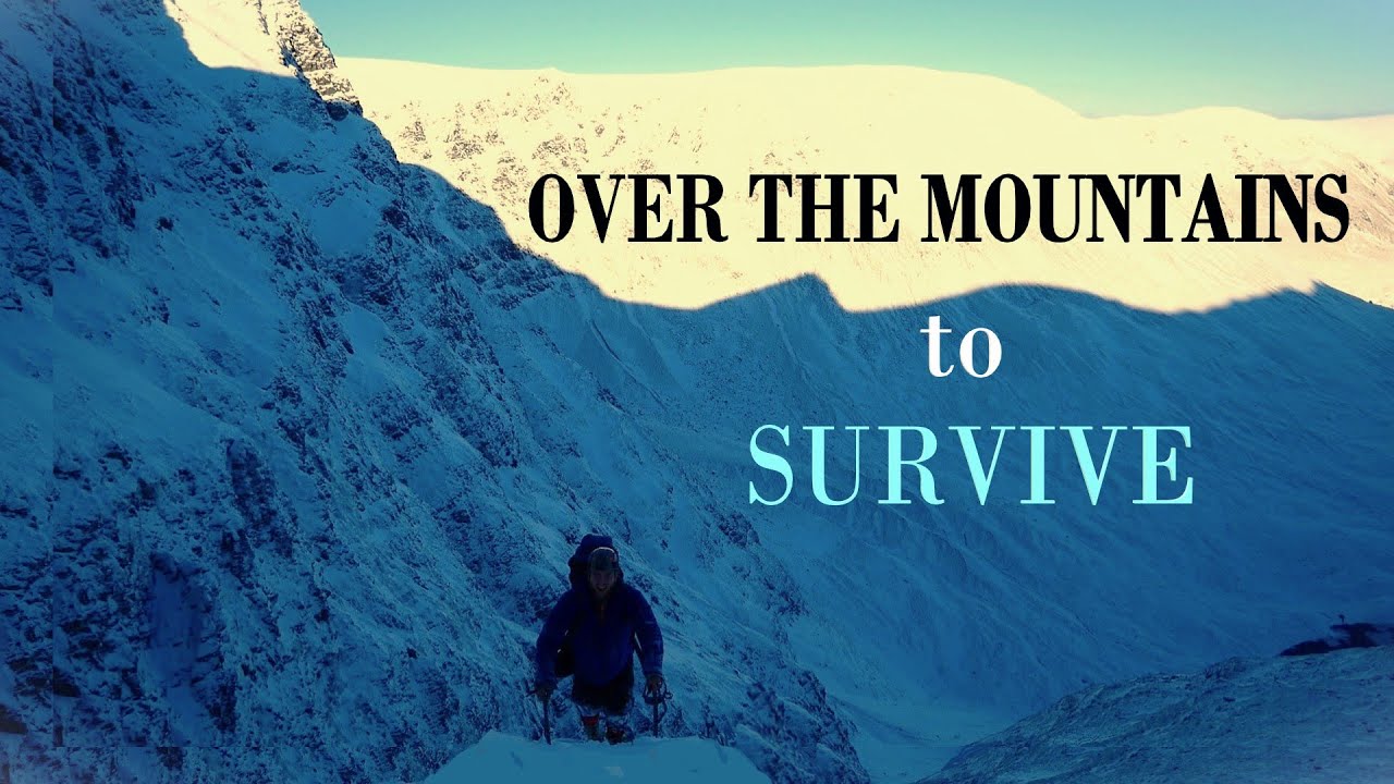 From winter mountaineering to survival mission - Crossing over mountain massif in Scottish Highlands