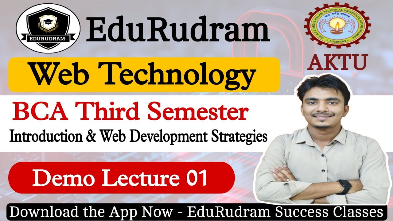 Web Technology II AKTU BCA 3rd Semester || Demo Lecture 01 || WT By Rohit Sir #edurudram