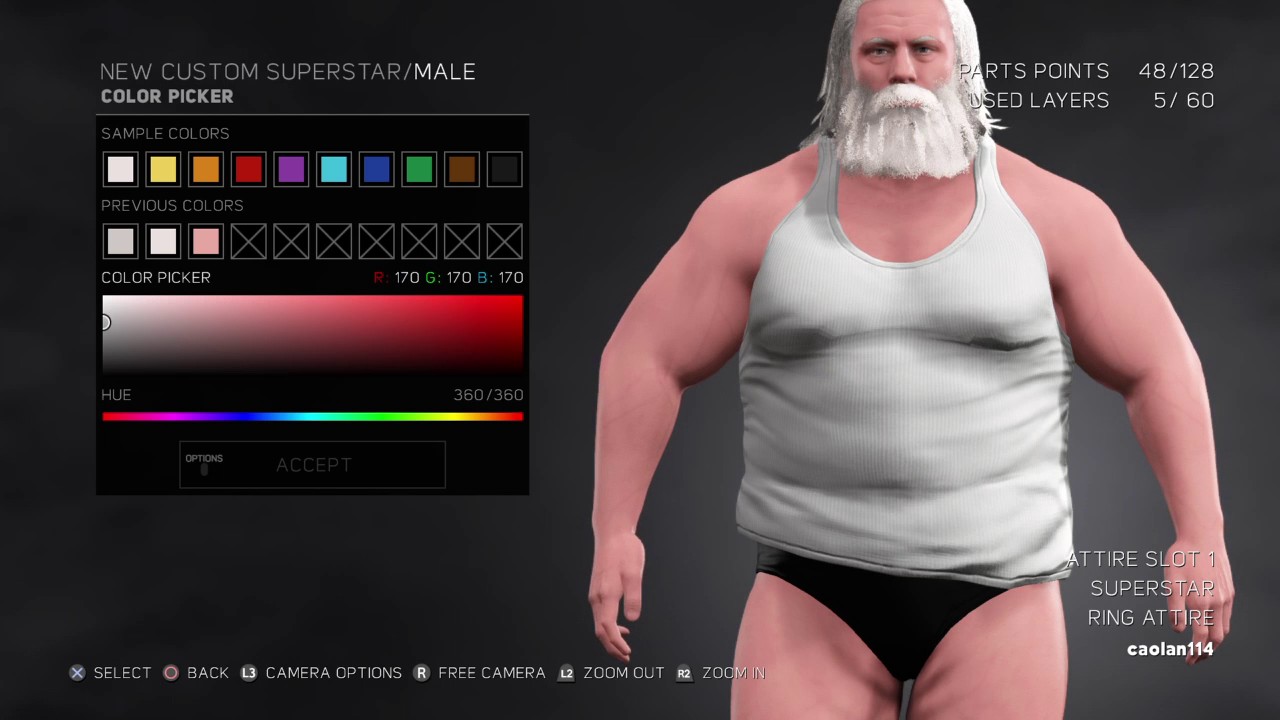 Making Santa inWWE 2K17