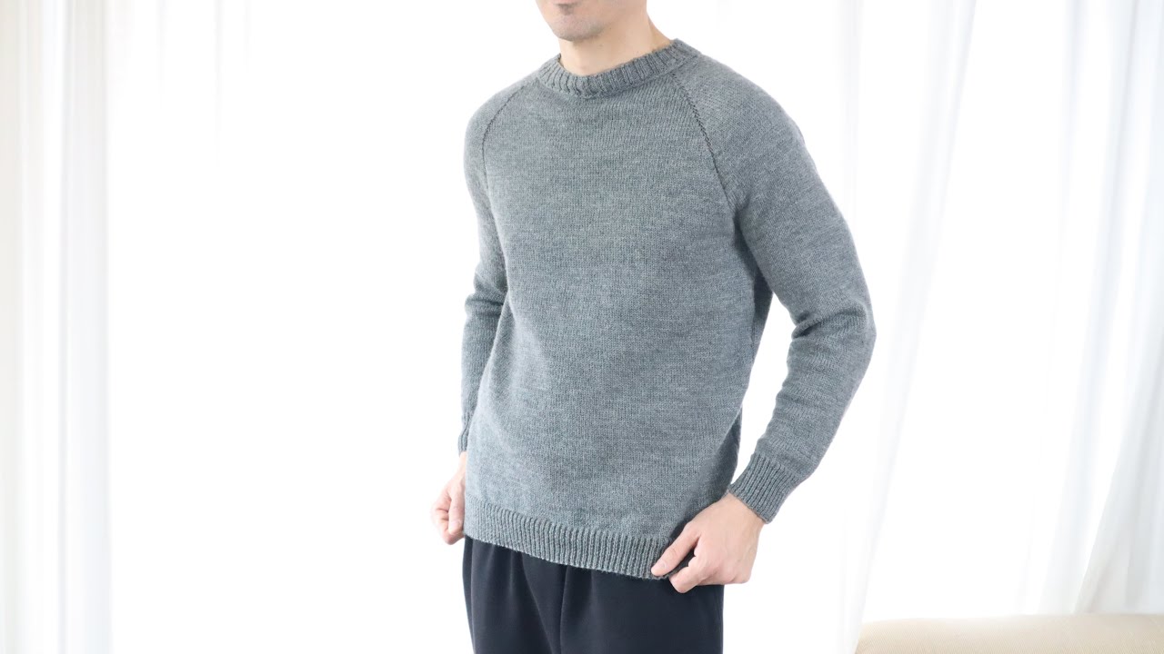 How to knit a Stylish  Men's Sweater M/L for beginners step by step
