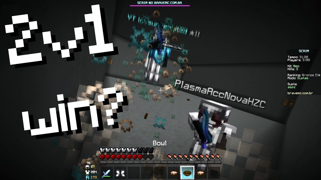 ganhei minha primeira scrim no hg do BRAVE no 2v1...