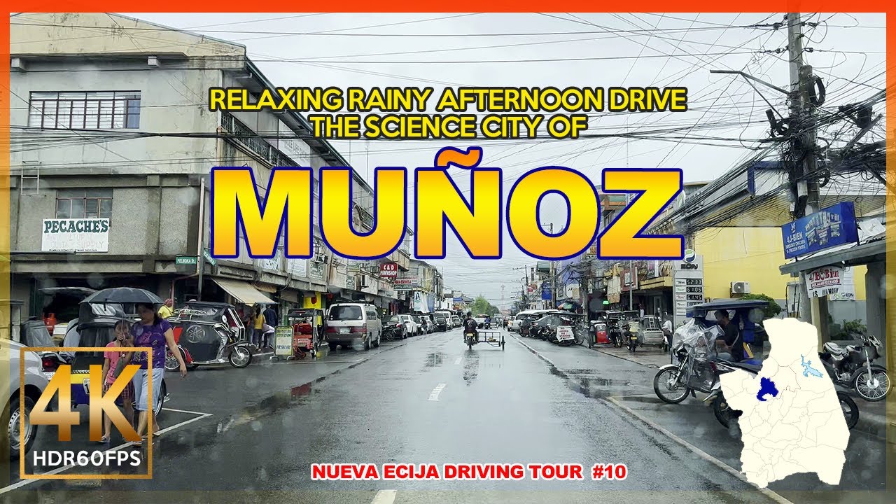 A Rainy Day Adventure in the Science City of Muñoz | No Music, Just the rain in the background | 4K