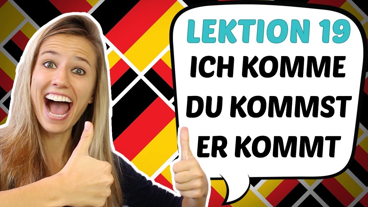 GERMAN LESSON 19: EASY Conjugation of German REGULAR VERBS (+ Personal Pronouns)