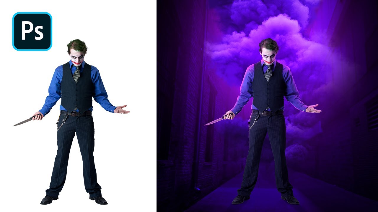 JOKER Movie Poster - Photoshop Manipulation Tutorial